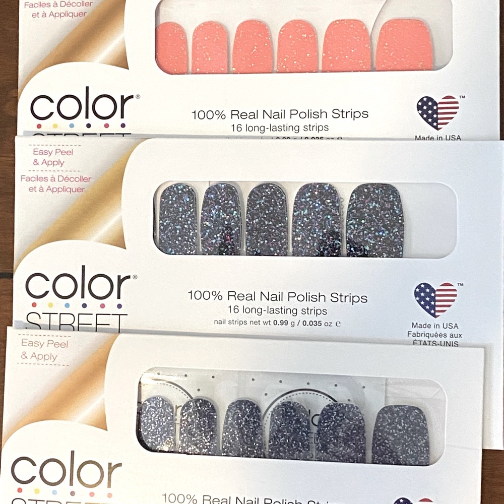 ColorStreet Nail Strips, 3 Sets